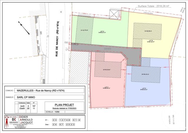 Terrain &agrave; vendre - 494 m2 - Mazerulles - 54 - LORRAINE