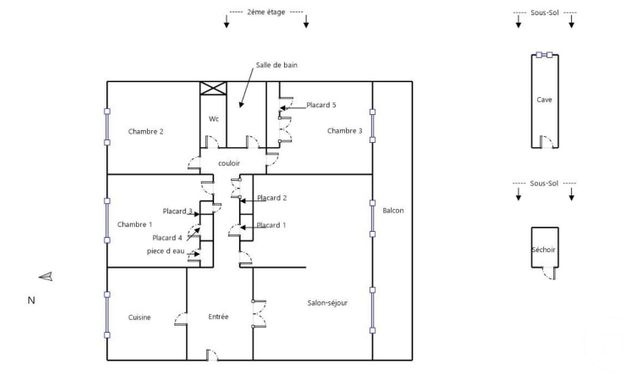 Appartement T5 &agrave; vendre - 4 pi&egrave;ces - 107,33 m2 - Dijon - 21 - BOURGOGNE