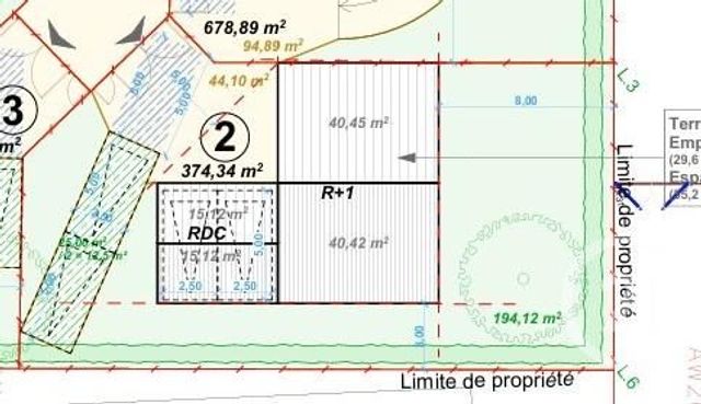 Terrain &agrave; vendre - 374 m2 - Brie Comte Robert - 77 - ILE-DE-FRANCE