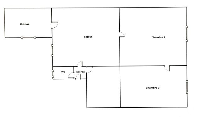 Appartement F3 à vendre - 3 pièces - 58,40 m2 - Reims - 51 - CHAMPAGNE-ARDENNE