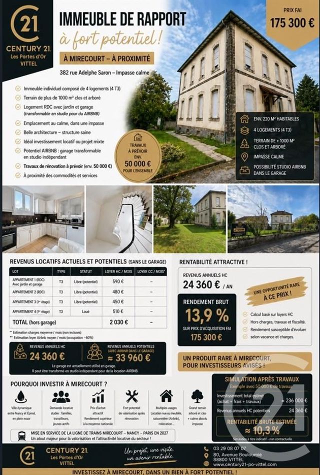 immeuble - MIRECOURT - 88