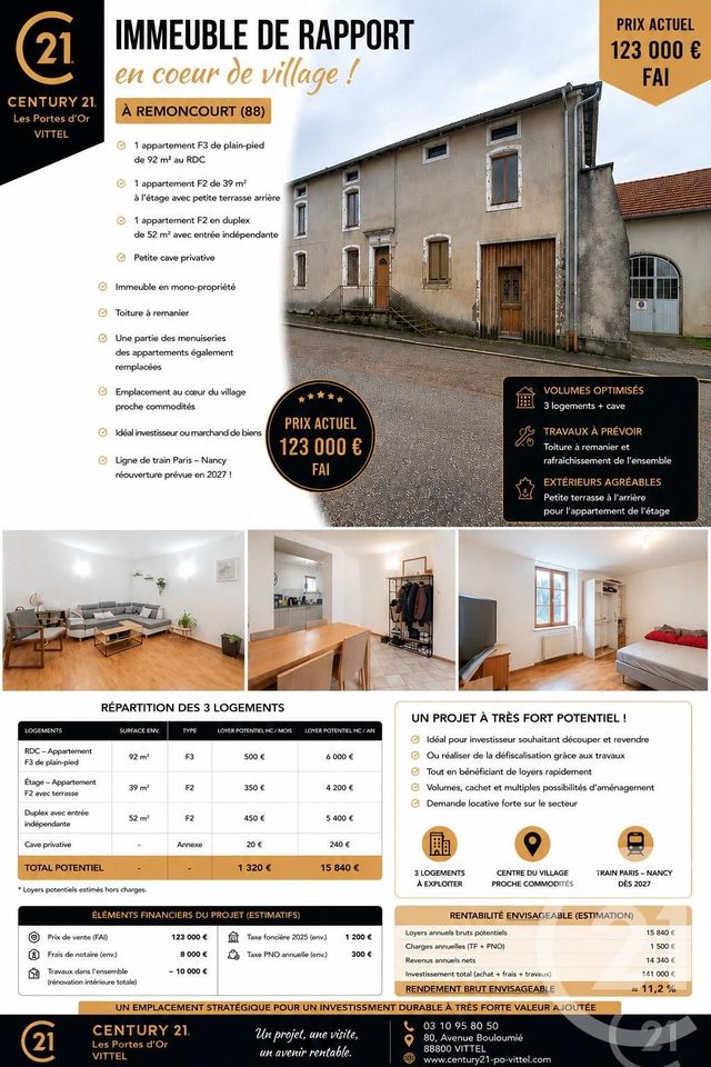 immeuble - REMONCOURT - 88