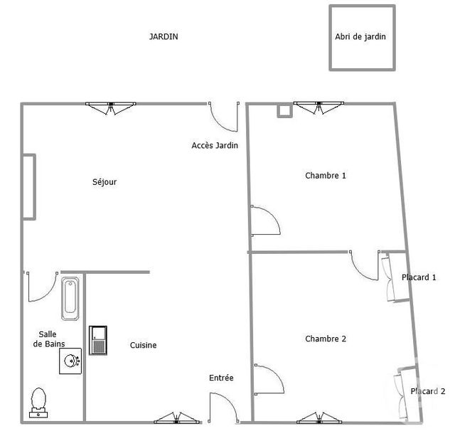 Appartement F3 &agrave; louer - 3 pi&egrave;ces - 65,53 m2 - Troyes - 10 - CHAMPAGNE-ARDENNE