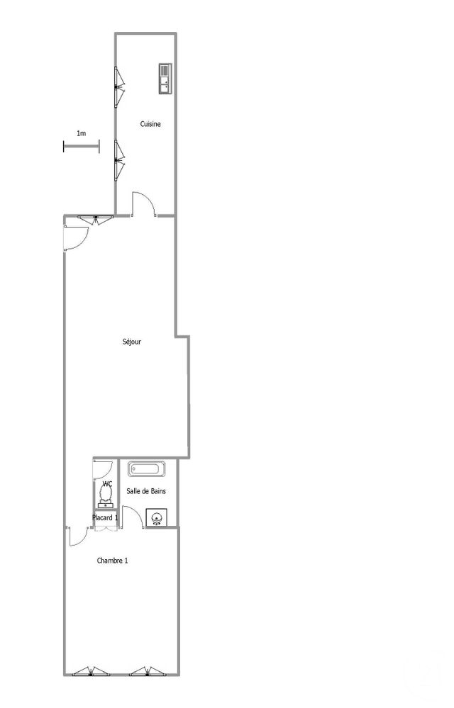 Appartement F2 &agrave; louer - 2 pi&egrave;ces - 56,46 m2 - Troyes - 10 - CHAMPAGNE-ARDENNE