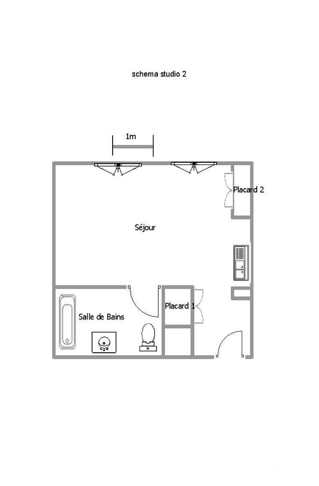 Appartement Studio &agrave; louer - 1 pi&egrave;ce - 22,75 m2 - Troyes - 10 - CHAMPAGNE-ARDENNE