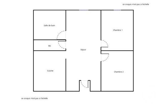Appartement F3 &agrave; louer - 3 pi&egrave;ces - 51,41 m2 - Troyes - 10 - CHAMPAGNE-ARDENNE
