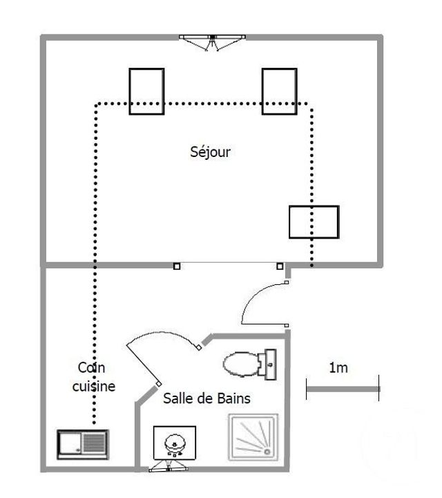 Appartement Studio &agrave; louer - 1 pi&egrave;ce - 15,04 m2 - Troyes - 10 - CHAMPAGNE-ARDENNE